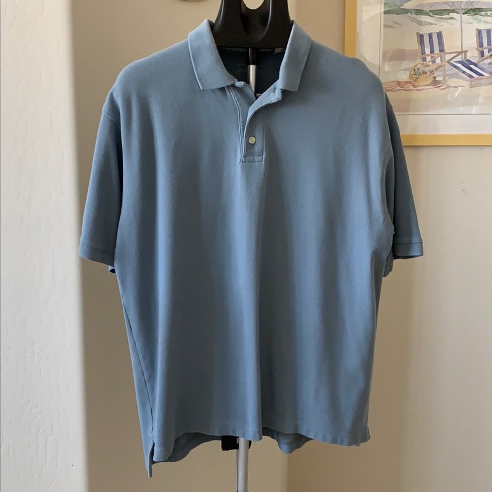 Men’s St. John’s Bay Blue Polo/Golf Shirt Size L